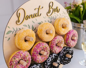 カスタマイズ可能なドーナツウォールスタンド：結婚式やパーティーに