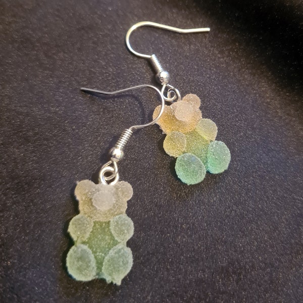 Boucles d'Oreilles Nounours Bonbon