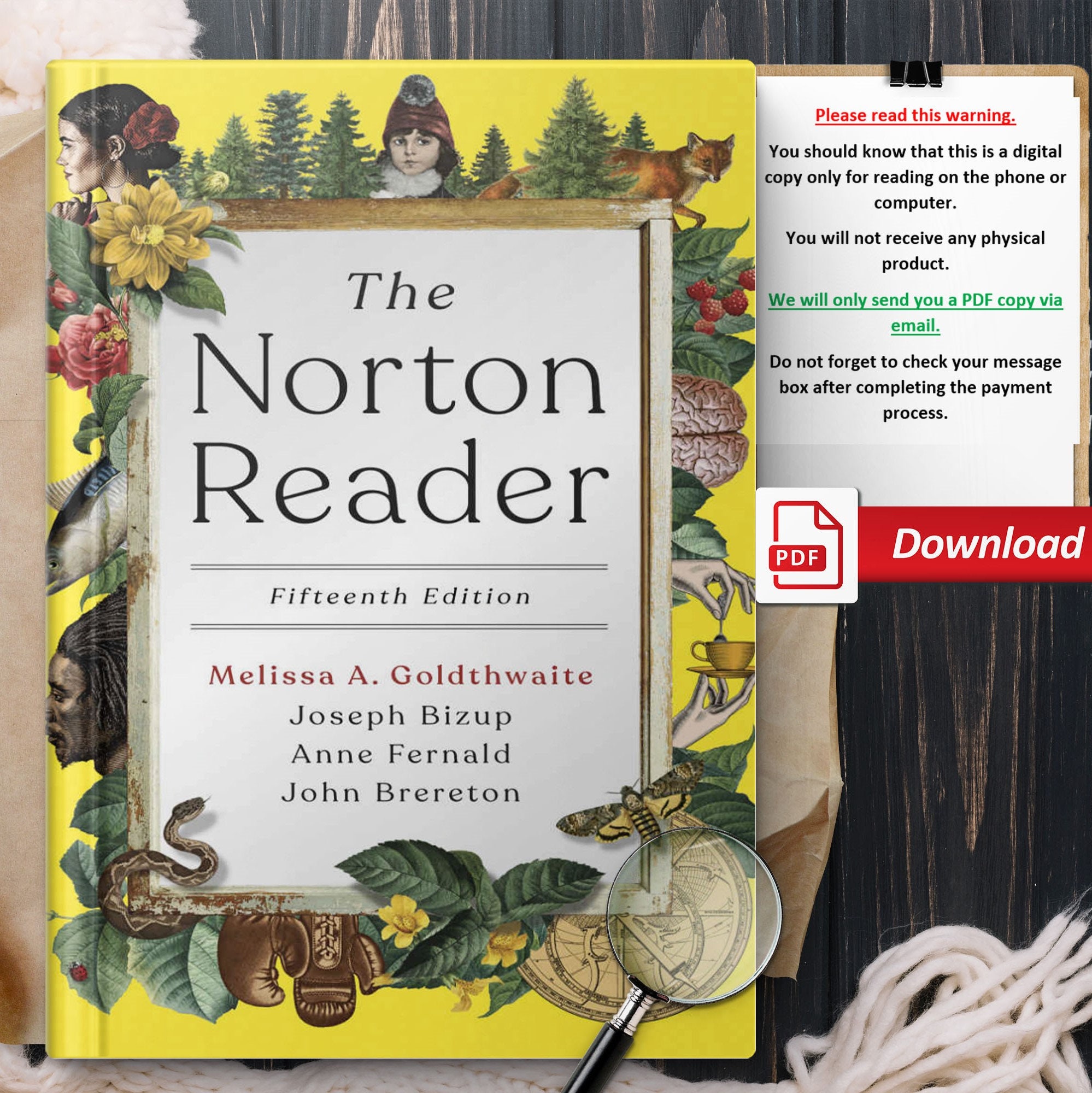 Book, the Norton Reader Fifteenth 15th Edition the Norton Reader