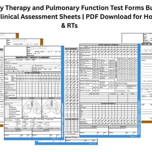 Respiratory Therapy Forms Bundle: Clinical Assessment Sheets (PDF Download)