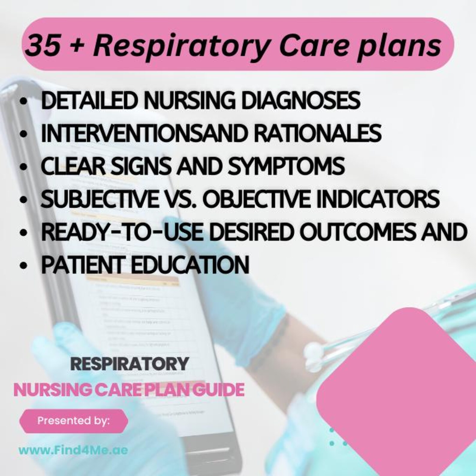 Respiratory Nursing Care Plans & Interventions Guide Printable PDF for ...