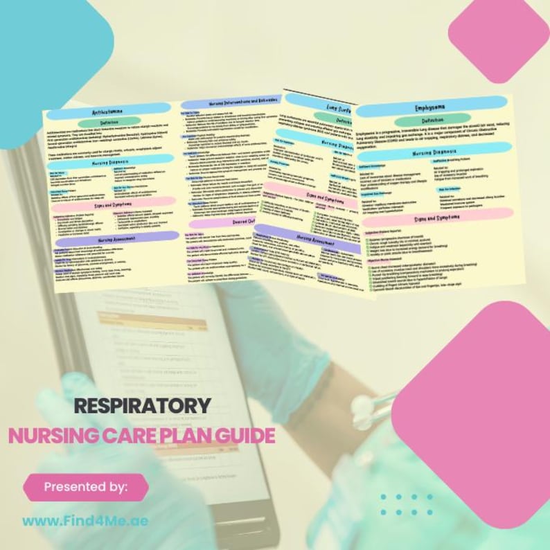 Respiratory Nursing Care Plans & Interventions Guide Printable PDF for ...
