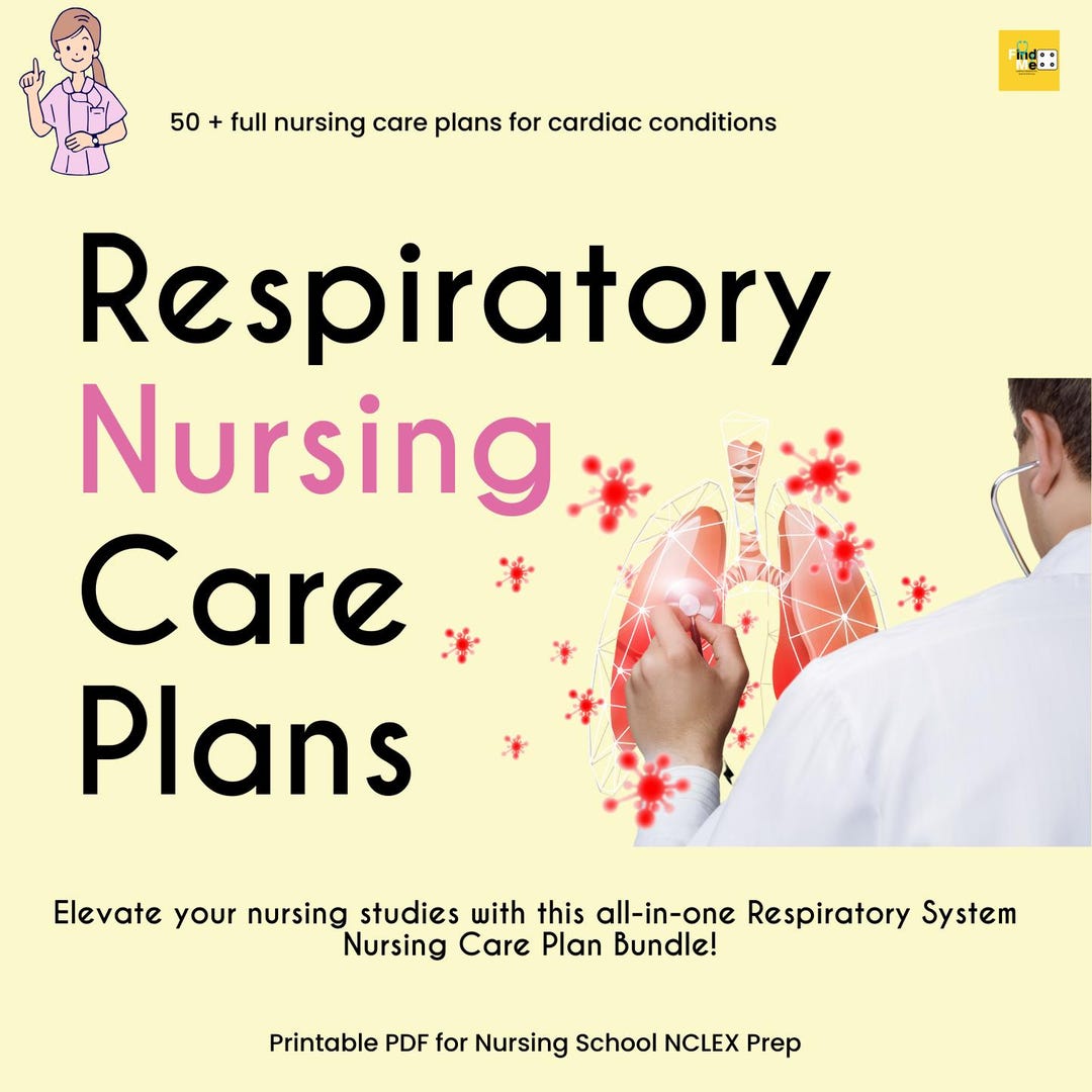 Respiratory Nursing Care Plans & Interventions Guide Printable PDF for ...