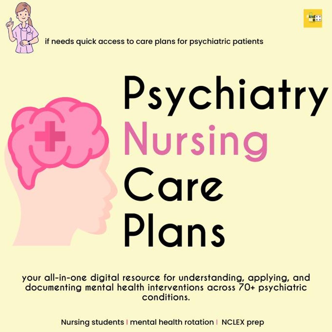 Psychiatry Nursing Care Plans PDF – Mental Health Conditions | NCLEX ...