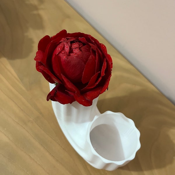 Vase U / imprimé en 3D / Vase déco design