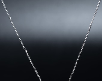14K Weißgold Trio-Diamant-Halskette, im Labor gezüchtete Drei-Stein-Diamant-Halskette für Frauen, Multi-Shape-Stein-Diamant-Halskette