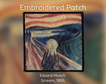 Geborduurde patch - Scream * Edvard Munch