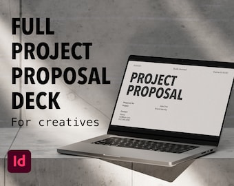 SANDSTONE | Project Proposal Deck | Adobe InDesign | Pitch Template | Brand Proposal | No Lorem Ipsum