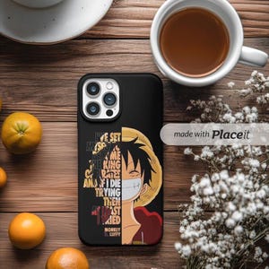 Luffy Anime Phone Case –Tough Protection for iPhone 16/15/14 & Samsung – One Piece Gift for Otaku, Anime Fans, Anime Phone Case for friends