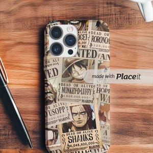 Anime Phone Cases, Tough iPhone & Samsung Galaxy Case, Gift for Anime Fans, One Piece Design, Anime Phone Accessories, Phone Case