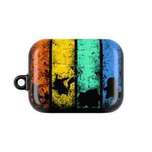 Bunte künstlerische AirPod Hülle - Lebendiges Musik Thema, Geschenke für Tech-Liebhaber, kinderfreundliche Kopfhörer-Abdeckung, Geburtstag, Urlaub, niedliche Accessoires