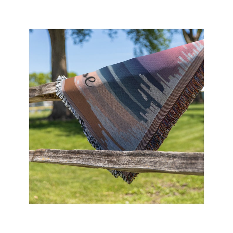 Personalized Sunset Woven Blanket, Beach House Blanket,tapestry Blanket
