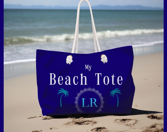 Personalized Beach Bag Gift for Her,Birthday Gift, Custom Beach Tote Bag, Gift for Co-Workers, Girlfriend, Friends, Monogrammed Gift Bag