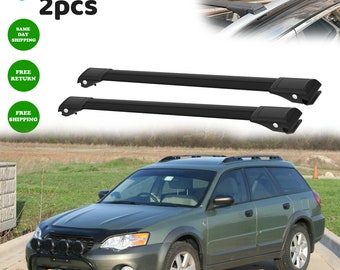 Subaru Outback 2005-2007 Roof Rack Cross Bars Easy Installation, Secure Attachment, Raised Roof Rails Black Color 2pcs Roof Bar