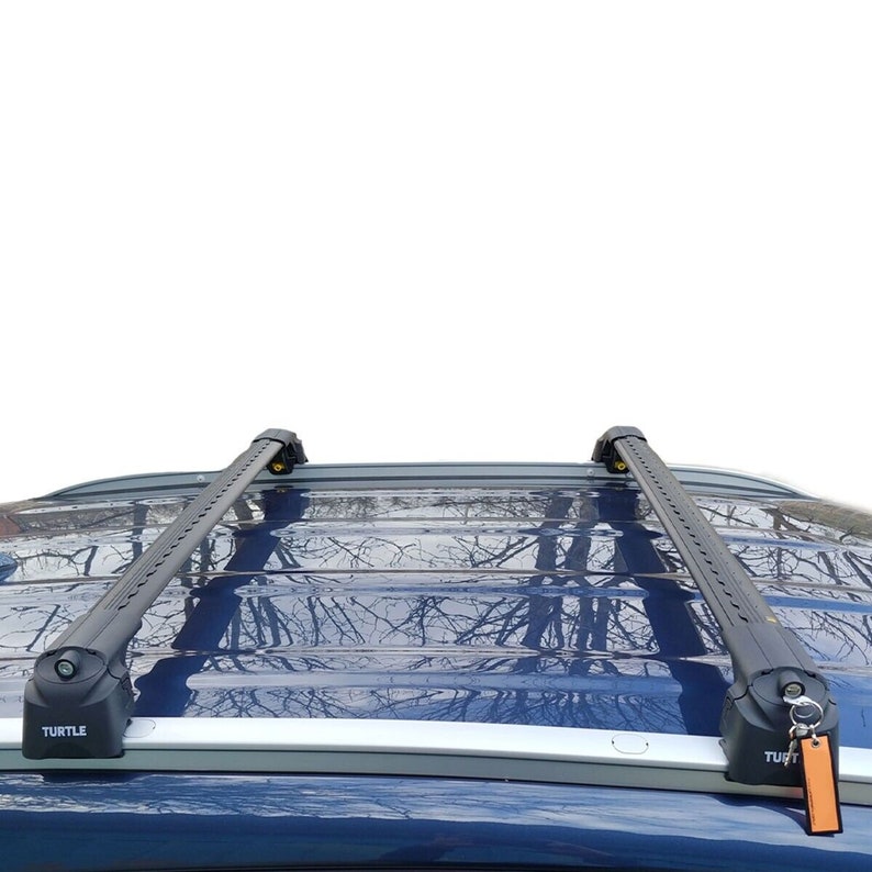 Lockable Aerodynamic Black Cross Bars Roof Rack for Chevrolet TRAX 2013