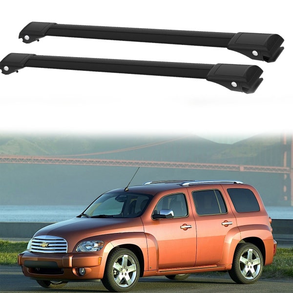 For Chevrolet HHR 2005-2011 Roof Rack Cross Bars Easy Installation, Secure Attachment, Raised Roof Rails, Black Color, 2 Pieces