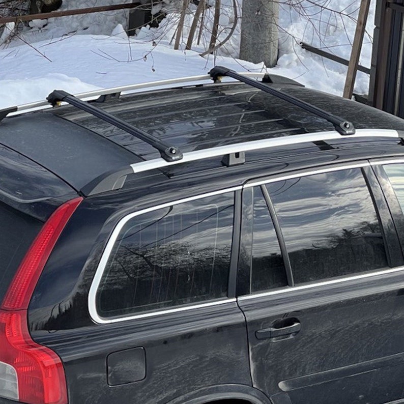 For Jeep Renegade BU 2015-2023 Roof Rack Cross Bars Rails Black 2pcs-Luggage Rack Carrier Raised Roof Rails Aluminum image 6