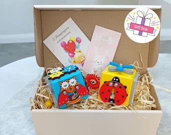Montessori Busy Cube Set, Wooden Educational Toy, Toddler Travel Toy