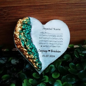 Aimant personnalisé pour réfrigérateur Ayatul Kursi, faveurs d'aimant de mariage islamique, cadeau souvenir de mariée personnalisé Nikkah, gros souvenir d'invité, cadeau de bébé