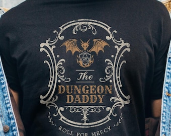 Vintage Dungeon Daddy Shirt Funny DnD Shirt Dungeon Master Gift Dungeons and Dragons Shirt DM Shirt RPG Nerd Gift for Boyfriend Retro Gift