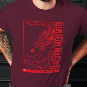 Dungeon Master T-shirt, DnD-cadeau voor Dungeon Master of DnD-shirt voor papa, geeky shirt, Dungeons and Dragons