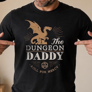 Dungeon Daddy DnD Shirt — Dungeon Master Gift for Him, DnD Dad Shirt, Vintage Dungeons and Dragons Tee