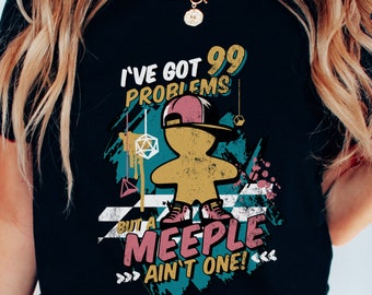 Funny Board Game shirt, Meeple Shirt, Dungeons And Dragons, Retro Geeky tee, Board Games Outfit, Board game t-shirt,