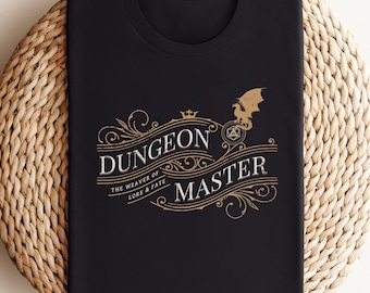 Dnd Shirt Dungeon Master gift dnd cosplay dice shirt dnd birthday gift dm tshirt for her Dungeon Daddy Dungeons and Dragons