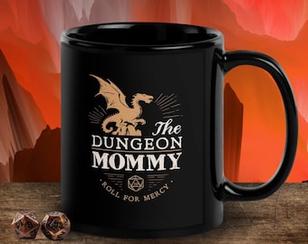 DnD coffee mug for Dungeon Mommy gift, great tea mug for DnD fans for Christmas