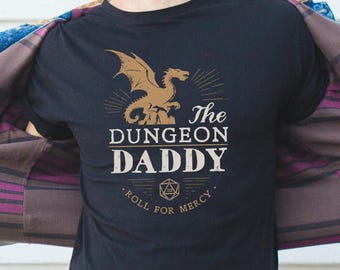 Awesome Dungeon Daddy DnD Shirt - Roleplaying Shirt - Dungeons and Dragons Shirt - Fathersday