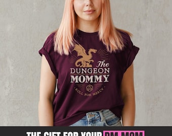 Dungeon Mommy DnD T-Shirt – Geschenk für Sie, Dungeon Master Geschenk, Dungeon Mom Geschenk, Dungeons and Dragons, RPG DM Shirt, Muttertag