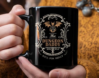 DND Mug – Dungeon Master Mug – Dungeons and Dragons Gift – Funny DnD Mug for Him or Her – RPG Dice Goblin Cup – DnD Coffee Mug Tea Cup