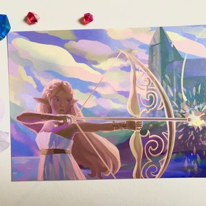 La freccia luminosa di Zelda - Stampa artistica Botw