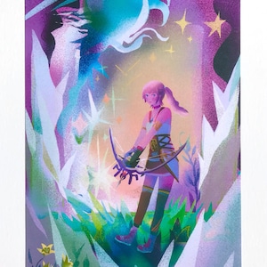 Final Fantasy XIII-2  - Serah art print