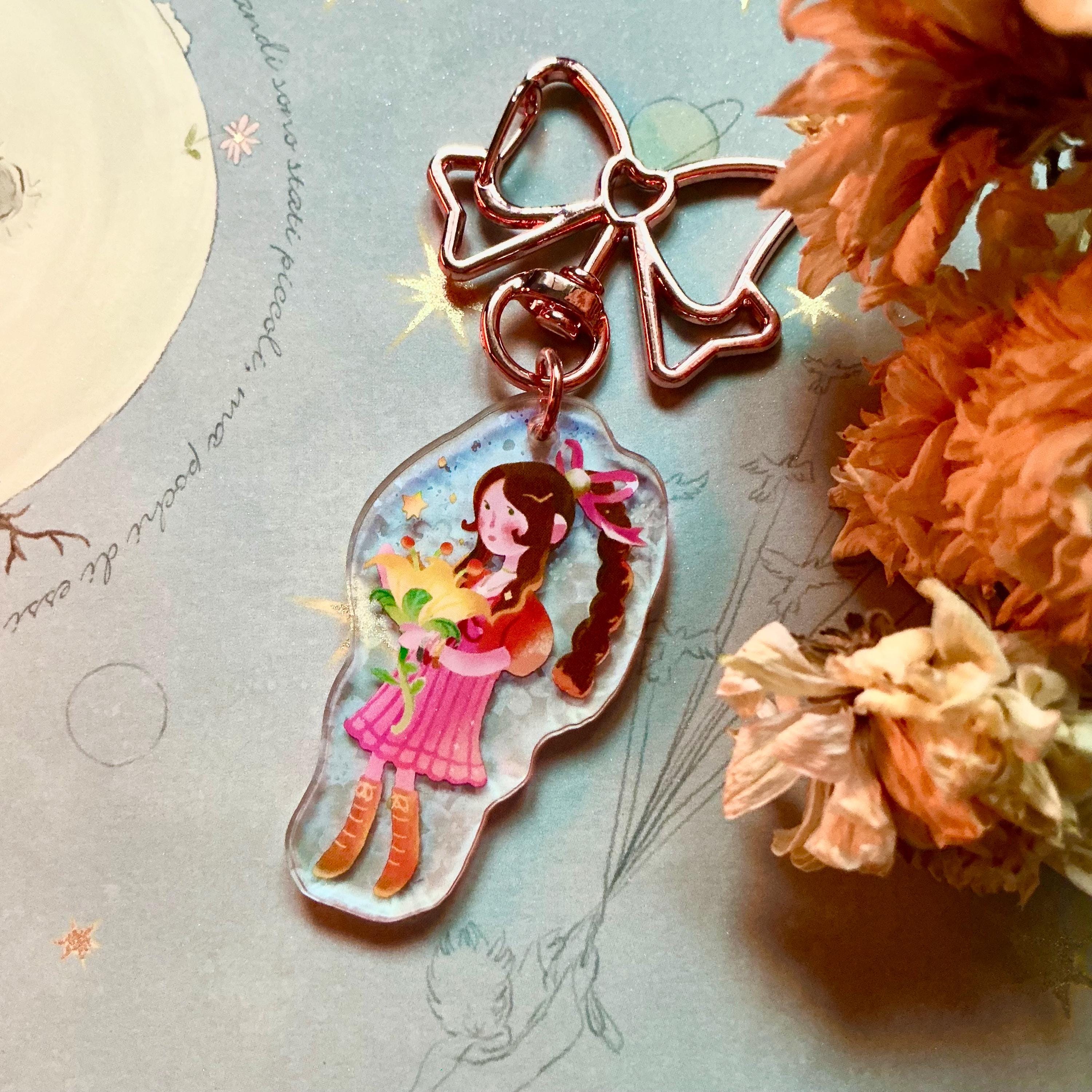 Aerith Keychain - Final Fantasy VII - Etsy Australia