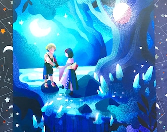 ファイナルファンタジーX ティーダとユウナ - ポスター 13x19 - Etsy 日本