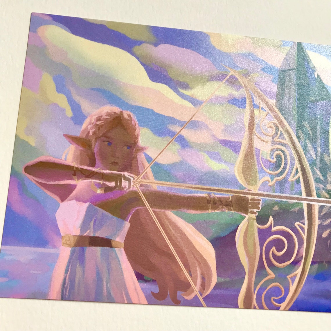 Zeldas Light Arrow Botw Art Print Etsy