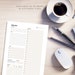 Printable &amp; Digital Workout Daily Planner Fitness Day Plan Minimalist ...