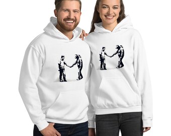 Hoodie Comfy hoodie Couples hoodie Banksy Hoodie Vintage Sweatshirt Street Artist Inspired Modern Street Graffiti Art