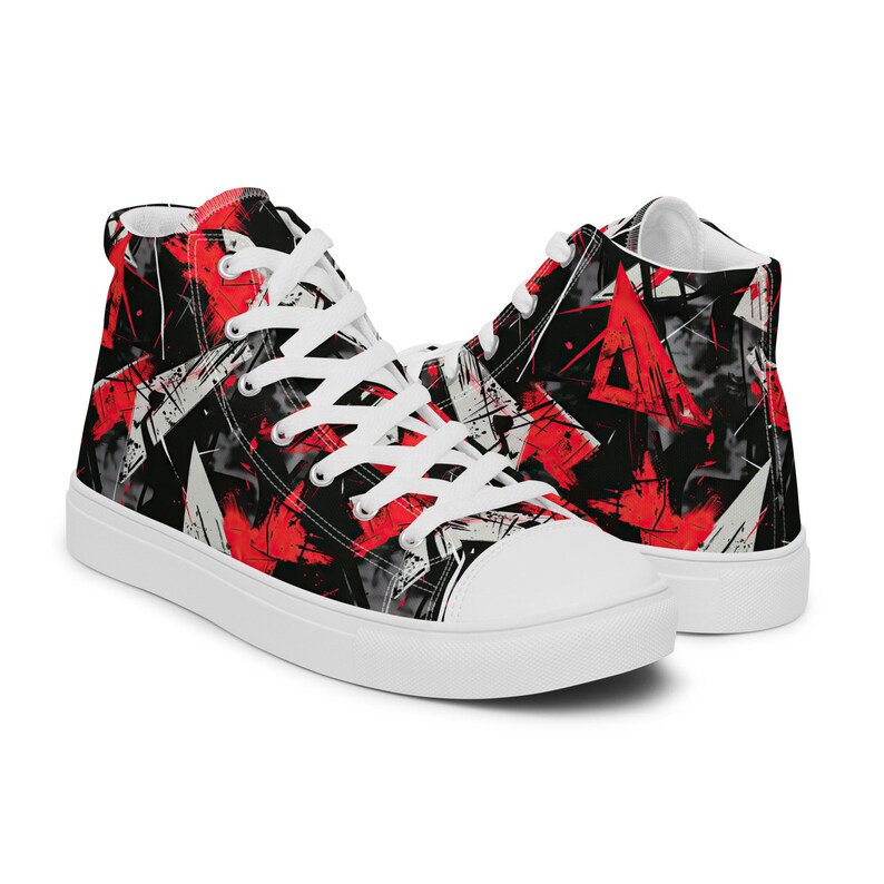 Men’s high top canvas shoes