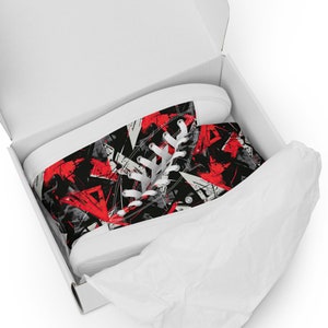 Men’s high top canvas shoes