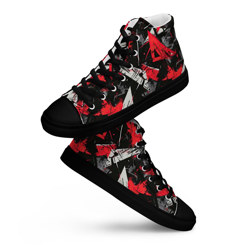 Men’s high top canvas shoes