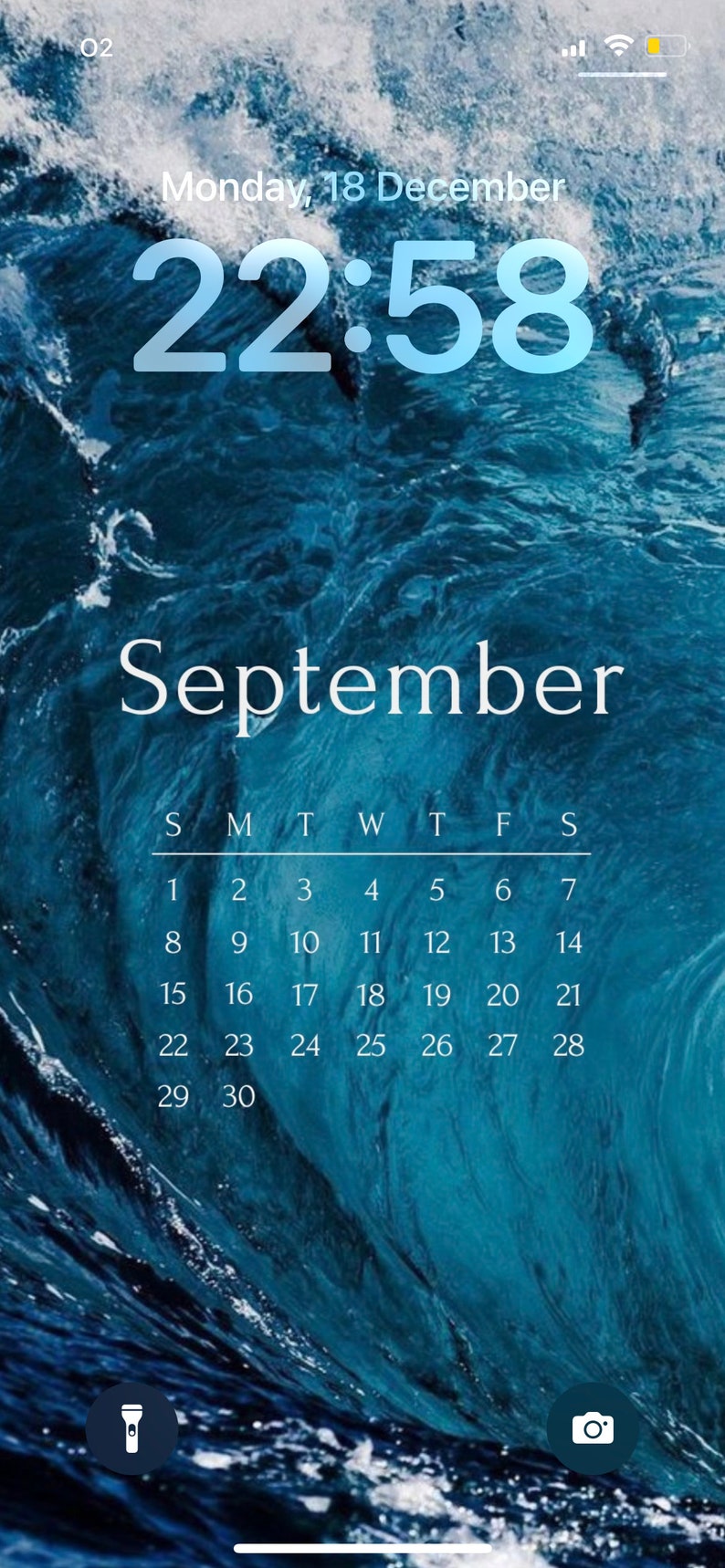Water 2024 Calendar Wallpaper Etsy Canada