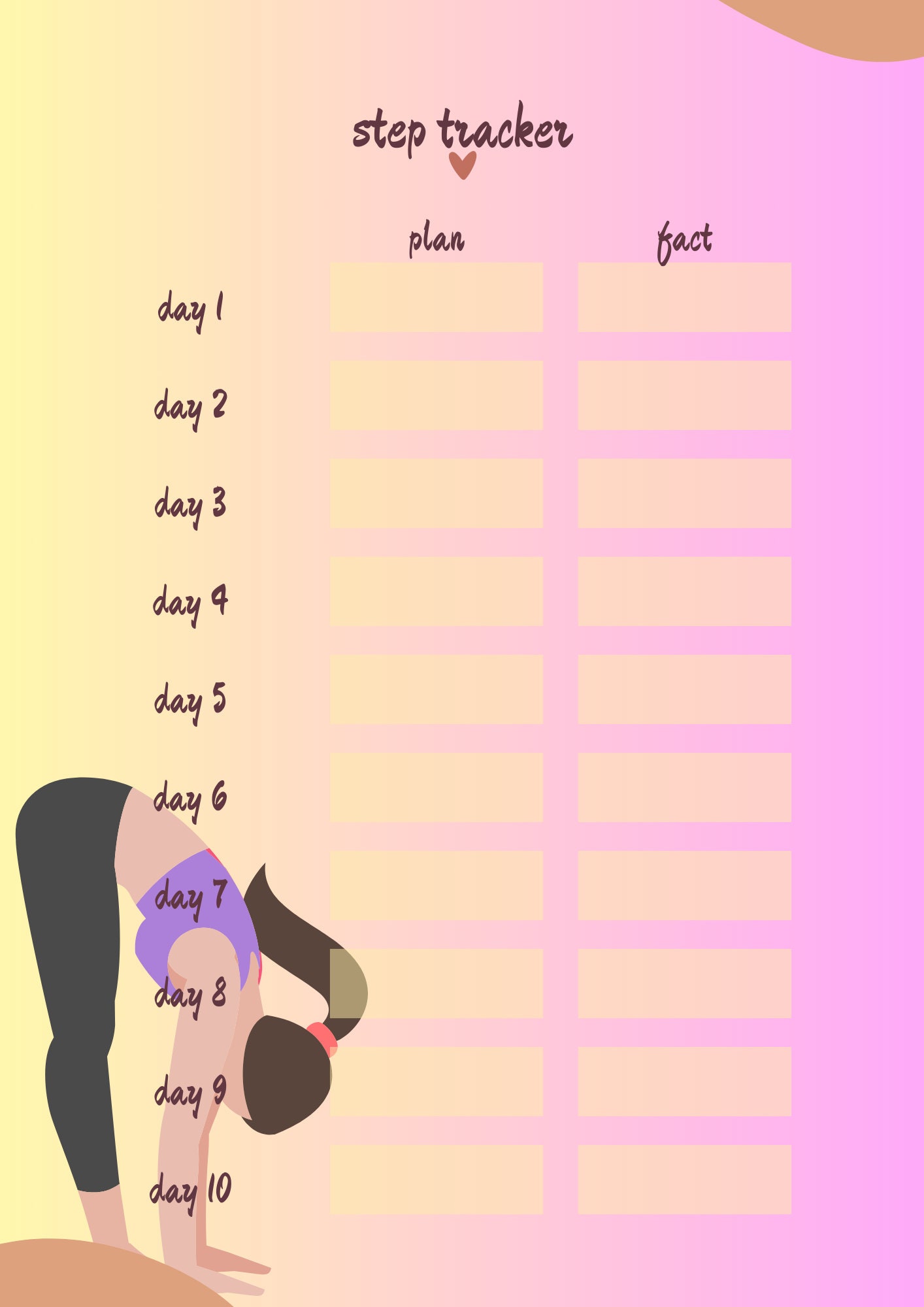 Minimalist Fitness & Workout Planner Template, Digital Fitness Planner ...