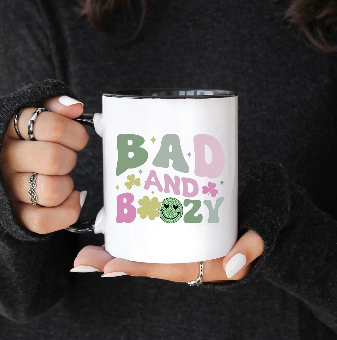 Bad & Boozy, Lucky, St Patricks Day, Rainbow, Gold, Pot of Gold, Coffee