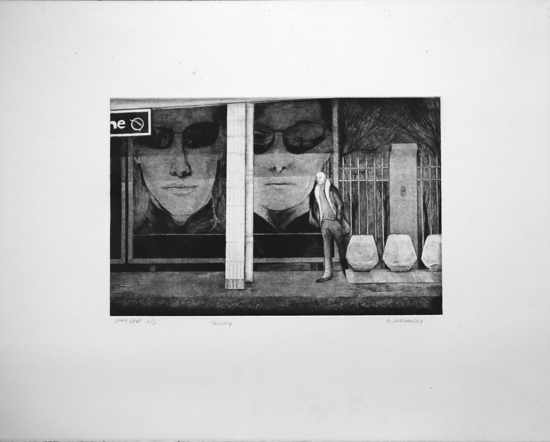 Trinity Engraving by Hélène Varshavsky 2nd State 1/3 Numbered and