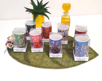 Talavera Shot Glasses: Hand-Painted Mexican Wedding Favors