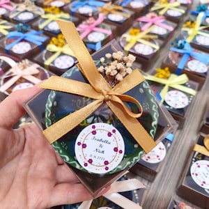 Personalized Ceramic Bowl Favors: Rustic Wedding Guest Gifts