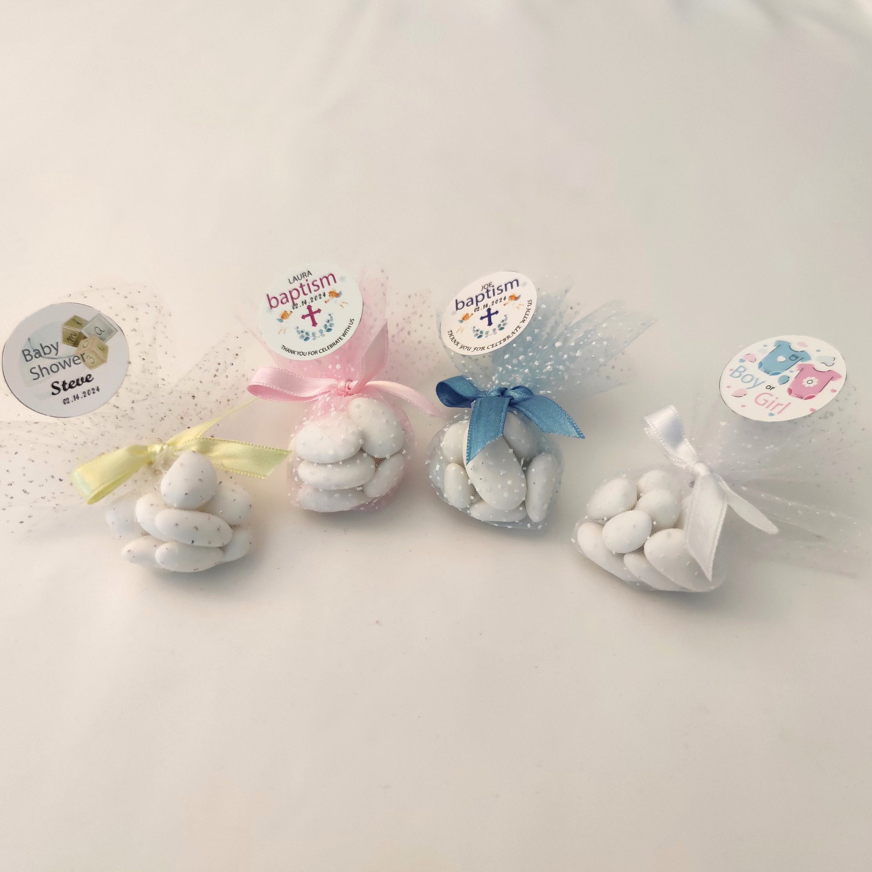 Almond Sugar Wedding Gift Tulle, Bulk Sweets for Guests, Personalized ...