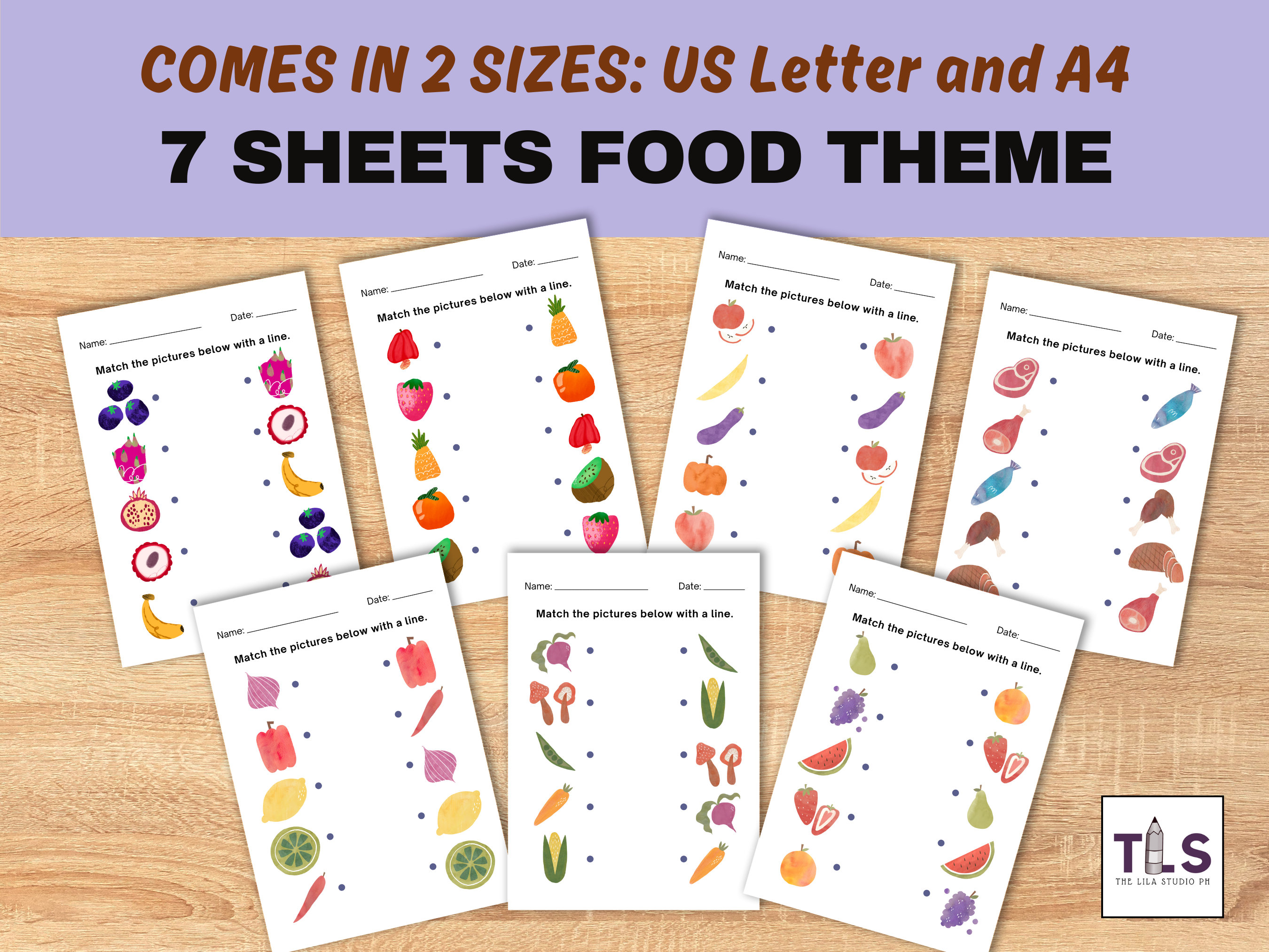 Printable Matching Sheets Princess Theme for Kindergarten Preschool ...
